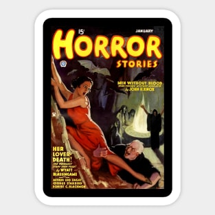 Horror Stories Magazine Cover January 1935 Sticker